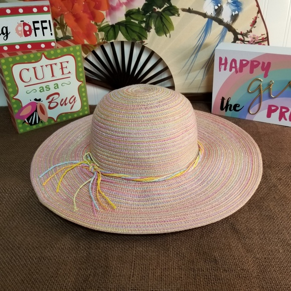 o'rageous Accessories - O'Rageous Pastel Pink & Sherbet Color Sunhat
